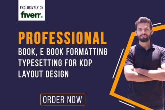 do typesetting for print and epub for lulu, kdp, ingramspark, and nook