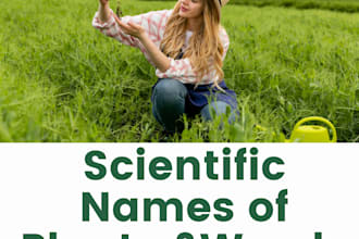 tell you scientific names of plants and animals