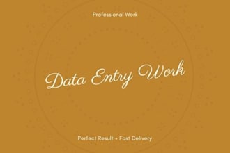 be your perfect data entry operator