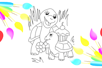 simple coloring book pages for adult and children