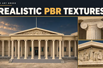 create realistic pbr 3d game assets in blender and substance