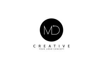design clever monogram text logo