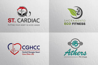 design health, fitness and medical logo