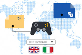 localize your videogame from english or russian into italian
