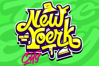 draw your logo and typography style