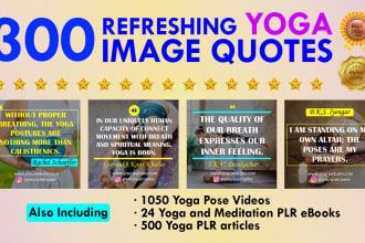 design 300 refreshing yoga quotes with your username and logo