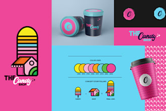 design minimalist logo and branding kit