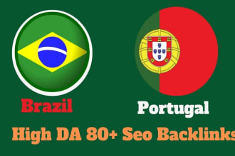 high DR tf da pr brazil,backlinks,portugal seo link building