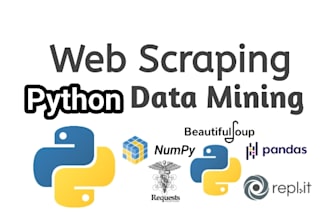 do python web scraping data mining or python coding