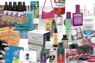 put your label in any 3d product ,3d rendering for amazon