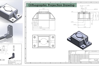 create 2d mechanical and technical drawing and floor plan using autocad