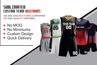 design and  manufacture custom sublimated team uniforms