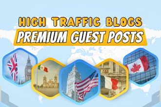 do premium guest post on high traffic and high da blogs