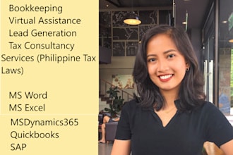 be your bookkeeper and virtual assistant