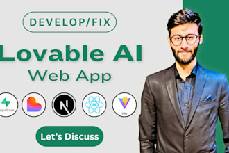 develop or improve your lovable ai or ai saas web app