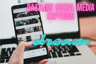 write dazzling social media content and captions