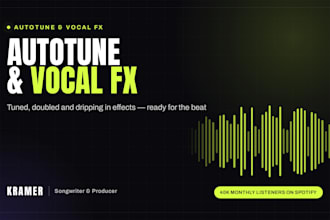 autotune your vocals and add pro vocal effects to your track