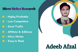 do micro niche and keyword research for affiliate marketing