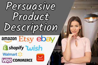 write a persuasive product description for your item listings