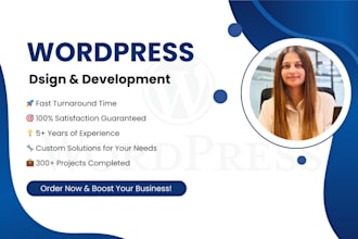 create modern and responsive wordpress website design