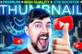 design amazing youtube thumbnail in 2 hours