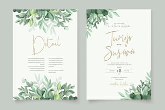 design a wedding invitation package