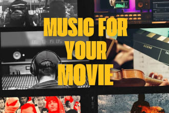 compose cinematic orchestral score for film background music