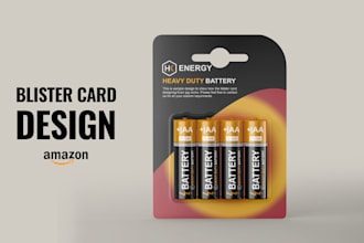 do blister card packaging design for any product