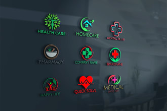 do creative pharmacy healthcare medical dental logo design