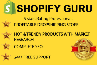 build shopify dropshipping store for you