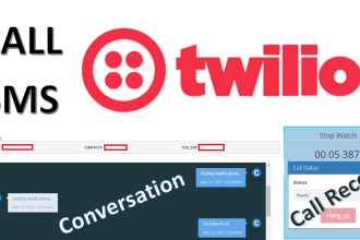 integrate twilio SMS, call, conversation
