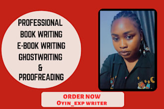 ghostwrite a compelling book or ebook of any length for you