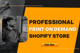 create shopify print on demand store or printful website