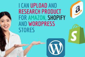 be your virtual assistant for amazon shopify and wordpress stores stores