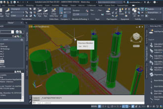 do any project using autodesk plant 3d