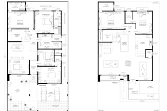 draw 2d floor plan elevation and section in autocad