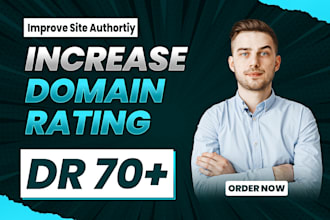increase domain rating ahrefs DR 70 plus