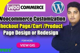 fix or customize woocommerce checkout,cart, shop,product or thank you page,