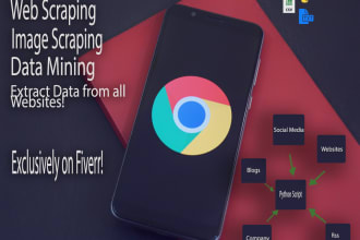 do web scraping, extraction and data collection