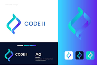 design modern tech startup security sass app ai website technology logo