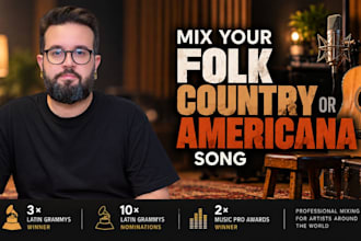 mix your folk, country or americana song