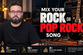 mix your rock or pop rock song