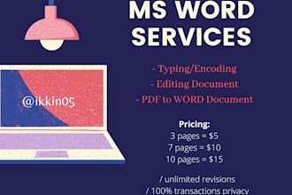 encode a document on ms word
