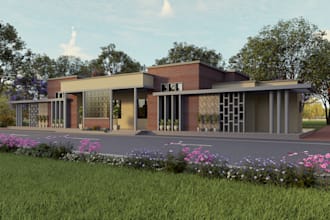 create 3d models exterior and interior using sketchup