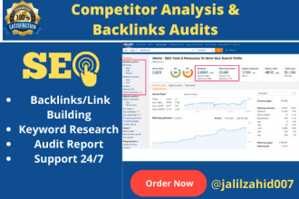 provide complete backlinks report with audit and ahref report