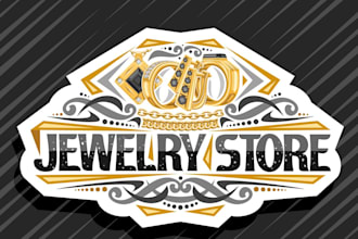 design creative jewelry logo with new concept in 1 day