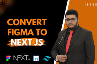 convert website from figma to nextjs typescript tailwind