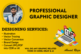 do any graphic related work in corel draw and illustrator