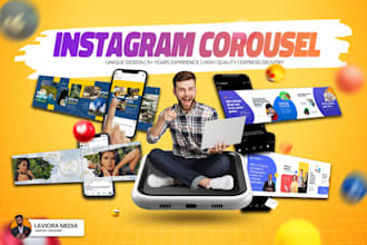 design attractive carousel posts for instagram