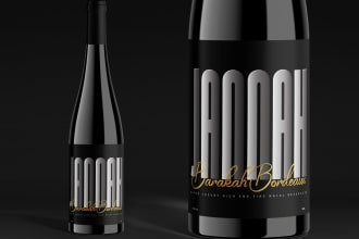 design wine label and bottle label for you